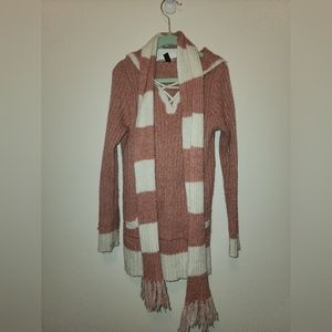 Hooded Sweater w/ matching Scarf